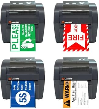 LabelTac 4 Industrial Label Printer Create Custom Labels from 12 to 4 Durable, Weatherproof Labels for Office, Shipping, and Industrial Use