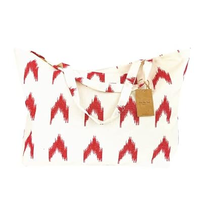 TRESMESTRES Bolsa Playa Grande XXL Familiar - Estilo Mediterráneo - Bolso Mujer para Verano y Piscina - Rojo,65x40cm | Ya disponible en tu tienda friki favorita! En mundofriki.es!