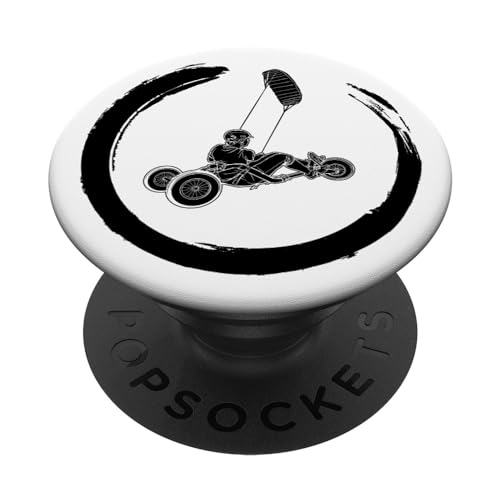 Kitebuggying Kiteracer Windracer Land-Kite Kite-Buggy PopSockets Adhesive PopGrip