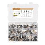 60 Pack Electric Motor Carbon Brushes Set, 10 Different Sizes Power Tool