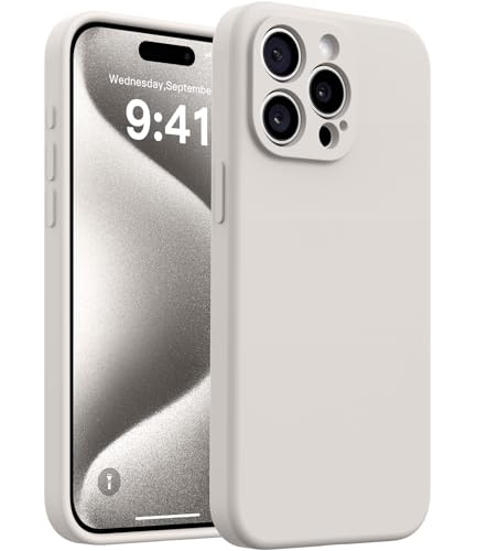 AOTESIER Magnetic for iPhone 15 Pro Max Case, Drop Protection, Stone