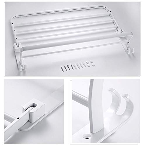 Porte-serviettes mural sans perçage 40cm pour ranger vos serviettes de bain - 3