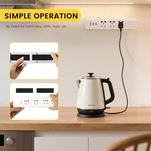 20 Stück Klettband Selbstklebend Extra Stark, Doppelseitig Klettverschluss Selbstklebend, Schwarz Klettband, Klettverschluss 2x10 cm Klebepads Doppelseitig Wiederverwendbar