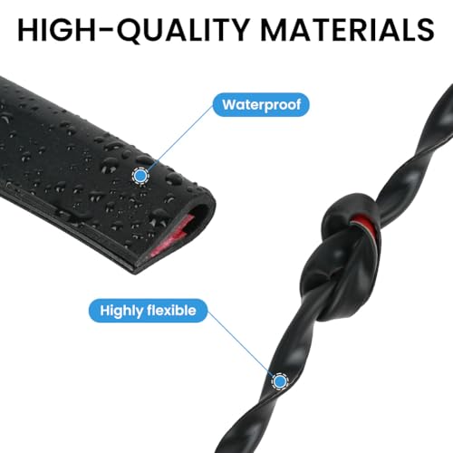 Flintronic Kantenschutz Blech, 3m x 1.5mm Fassungsprofil Selbstklebend, U-Form Gummi Kantenschutzprofil Aus EPDM, Bleche Kederband für Autotüren, Türen, Fenster, Metallplatten, Glasplatten-Schwarz