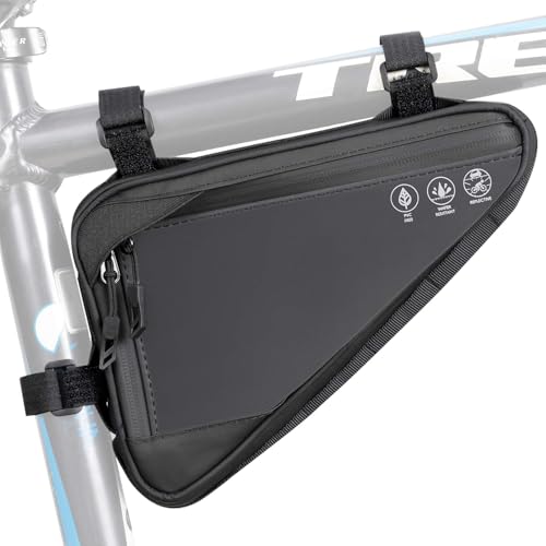 NOVASPARK Bicycle Repair Kit with Water-Resistant 2L Bike Frame Bag, All-in-One Portable Maintenance Set for Camping Travel & Roadside Emergency, Road & MTB & EBike Compatible