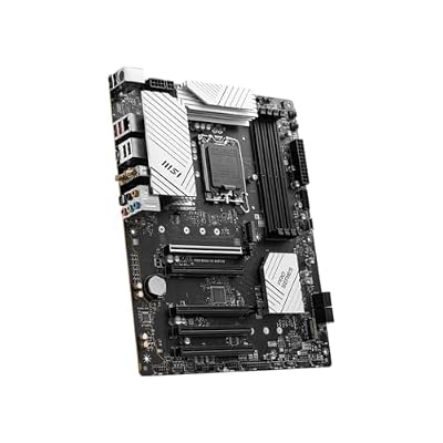 MSI PRO B760-VC WiFi IV ProSeries Motherboard (Support 14th/13th/12th Gen Intel Processors, LGA 1700, DDR5, PCIe 4.0, M.2 Slots, 2.5Gbps LAN, USB 3.2 Gen2, Wi-Fi 7, Bluetooth 5.4, ATX)