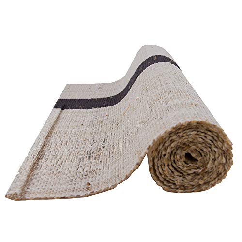 Lkh Ramie Cloth Burlap Table Runner, Hand-Woven Table Runners, Middle Part Brown Pure Natural Plant Material, Easy To Clean(Size:30×280Cm) #TOP1