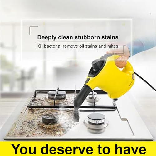 15 Stück Zubehör für Kärcher Dampfreiniger SC1 SC2 SC3 SC4 SC5, Handdüse Ersatzteile Set, inkl Verlängerte Düse, Gebogene Düse, Rundbürste, Fugenbürste, Siegel, Dampfreiniger Zubehör für Kärcher