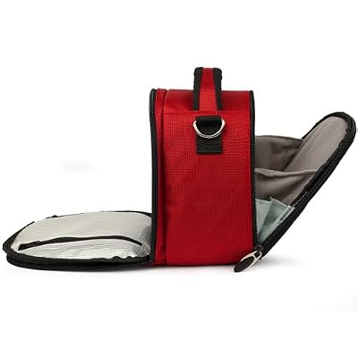 Vangoddy Laurel Fire Red Carrying Case Bag for Leica SL-System, M-System, Q, APS-C System, X, Compact