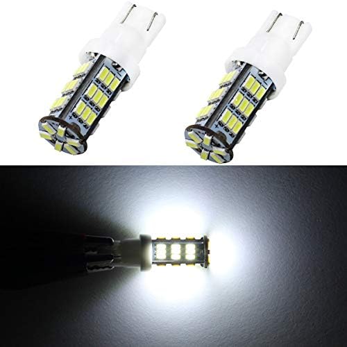 Yolu 2Pcs Super Bright RV Trailer T10 921 194 42-SMD 12V Car Backup Reverse LED Lights Bulbs Light Width Lamp Xenon White