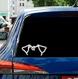 Jack Russel Terrier Car Decal - Dog Breed Outline Decal for Car Laptop Water Bottle - Minimalist Silhouette Sticker for Pet Lovers Trainers and Animal Enthusiasts - Durable and Versatile Design