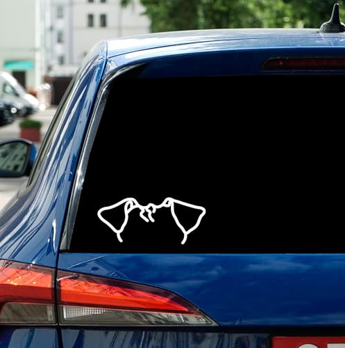 Jack Russel Terrier Car Decal - Dog Breed Outline Decal for Car Laptop Water Bottle - Minimalist Silhouette Sticker for Pet Lovers Trainers and Animal Enthusiasts - Durable and Versatile Design