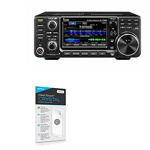 BoxWave Icom IC-7600 Screen Protector, [ClearTouch Crystal (2-Pack)] HD Film Skin - Shields from Scratches for Icom IC-7600