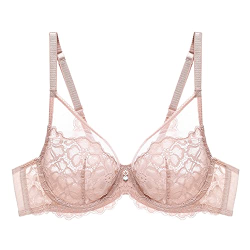 Soutien-gorge minimiseur à armatures en dentelle chair 75C WENJUN