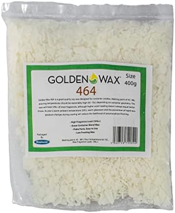 Goldenwax Container Soy Wax 464, White, 400g