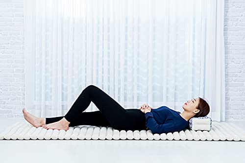 Image of Leewadee Yoga Block - Floor Cushion for Yoga Practice, Meditation Seat Cushion for Workouts Filled with Kapok
