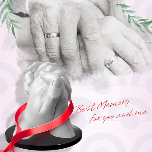 Puduo Hand Casting Kit for Couples or Family, DIY Plaster Hand Mold Keepsake Sculpture Kit Gifts for Her, Kids, Weddings, Anniversary by Puduo - Image 5