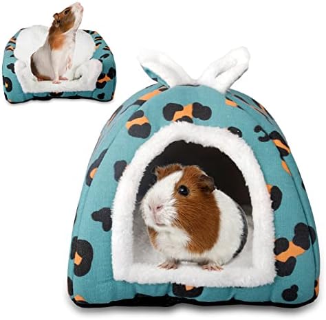 ALI2 Guinea Pig Bed Hideout Small Animal Bed House Rabbit Bed Rat Cage Accessories Washable Guinea Pig Cave Bed for Guinea Pigs Hamster Rats Bunny Chinchillas