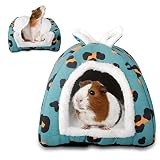 ALI2 Guinea Pig Bed Hideout Small Animal Bed House Rabbit Bed Rat Cage Accessories Washable Guinea P