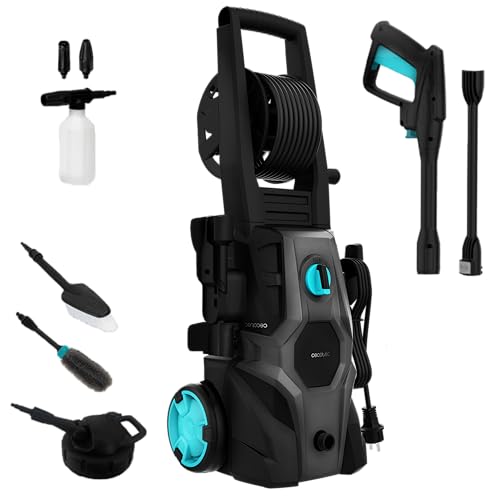 Cecotec Hidrolimpiadora de Alta Presión HydroBoost 2000 Car&Garden Plus. 2000W, 150 Bares de Presión, Hogar, Jardín o Coche, Caudal de 450 l/h, Bomba de Aluminio, Radio de Acción 14m