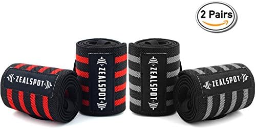 Wrist Wraps (Pair) With Thumb Loop for Weightlifting, Crossfit ,Powerlifting and Strength Training-Lift Heavier Weight-Best Wrist Support Braces for Women & Men