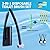 Disposable Toilet Brush with 50 Wand Cleaner Refills Pads?Wall Mounted Toilet Bowl Holder Set?Toilet Cleaning System Starter Kit?Bathroom Cleaning System for Sink Bathtub Wash Basin