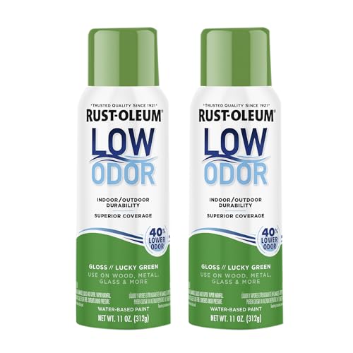 Rust-Oleum Low Odor Premium Spray Paint, Gloss Lucky Green