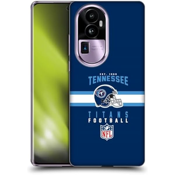 Head Case Designs Oficjalnie Licencjonowany NFL Typografia kasku Tennessee Titans Graphics Soft Gel Case Etui Kompatybilny z Oppo Reno10 Pro