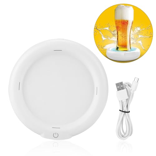 Ultrasonic Vibration Beer Foamer, Ultrasonic Beer Bubbler, with Built-in 1800mah Lithium Battery, for Family Gatherings, Business Meetings and Bars