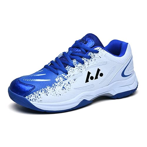 asdfgh Badminton Shoes Men s Shoes New Lightweight Breathable Indoor Sports Shoes Men s Shoes (6.5,Blue)