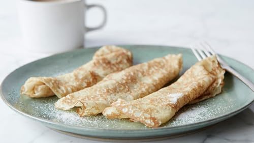 Jacquet Crepes Ready to Eat, French Strawberry Filled, Authentic French Snacks, Pack of 6 Pieces, 6.77 Ounce - Ideal for Quick Breakfast or Dessert