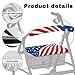 LVEWYB American Flag Walkers for Seniors with Seat Covers Soft Rollator Seat Cover Adjustable Universal Walker Covers for Ladies Removable Rollator Accessories