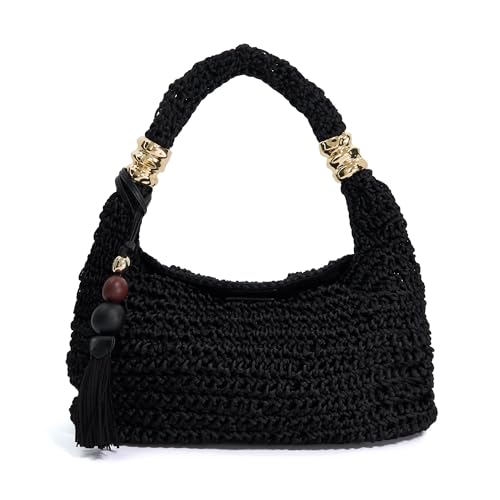 Image of Dune London DETERMINE Woven Beaded Accent Shoulder Bag One Size