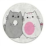 Round Rug 3 FT Anime Rolling Chair Mat Cute Cartoon Desk Chair Mat for Rolling Chair Office Chair Mat for Hardwood/Tile Floor -  MomTumd