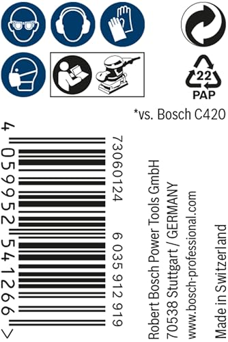 Bosch Professional 1X Abrasivo A Rete In Rotoli Expert M480 Per Legno Duro, Vernice Su Legno, Larghezza 115 Mm, Lunghezza 5 M, Grana 150, Accessorio Levigatura Manuale - 4