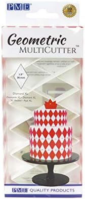 PME GMC104 Geometric MultiCutters for Cake Design - Hexagon - Small, Medium & Large Size, Set of 3, White