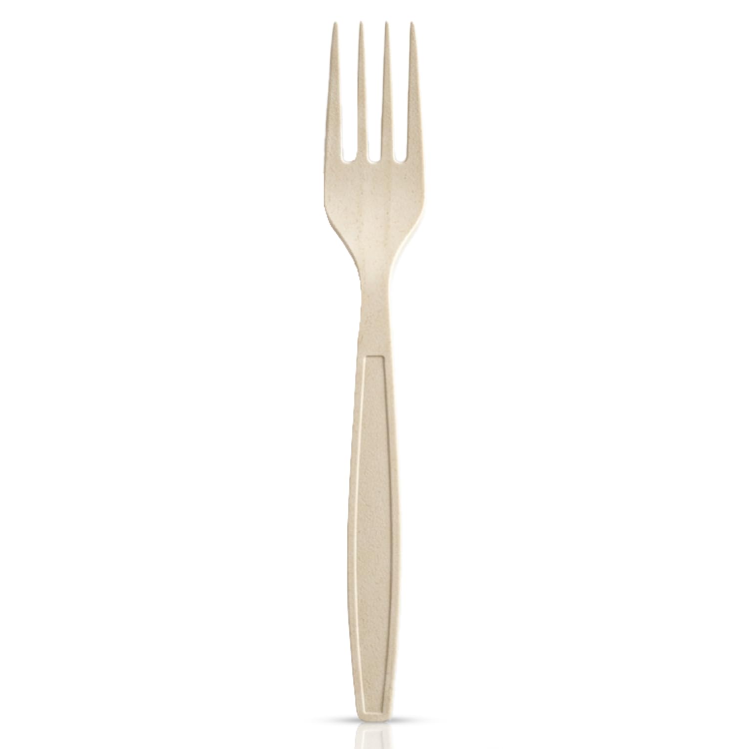Concession Essentials Beige heavy weight plastic forks. Pack of 200 count