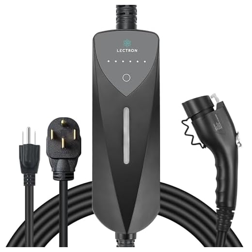 Lectron Level 1/2 (8A - 40A) J1772 Portable EV Charger - Dual-Level Electric Vehicle Charging Station with NEMA 14-50/5-15 Plug - Compatible with All J1772 EVs