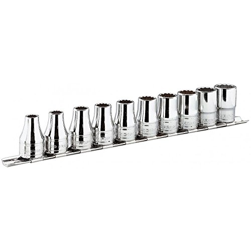FACOM 1/2 Zoll Steckschlüsselsatz 7 Teilig SW 3/8-21/32 mit Halterung, 1 Stück, S.40U
