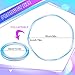 Jerify 1 Pcs LED Hoop Light up LED Glowing Lights Fitness Exercise Hoops 10 Color Changing Exercise Glowing Hoop for Halloween Party Favors Dance Dark Fitness (36 Inch)