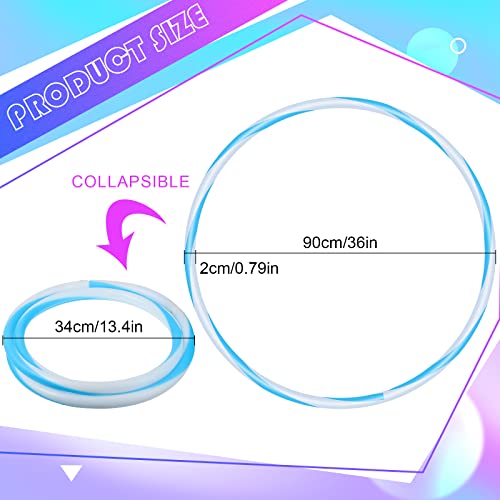 Jerify 1 Pcs LED Hoop Light up LED Glowing Lights Fitness Exercise Hoops 10 Color Changing Exercise Glowing Hoop for Halloween Party Favors Dance Dark Fitness (36 Inch) by Jerify - Image 4