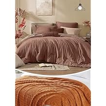 Monbix 7 Piece Cationic Dyeing Comforter Set and Throw Blanket