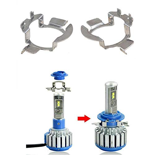 2Pcs H7 Led Headlight Bulb Adapter Holder Socket Base Retainer Clip For Vw/Audi/Mercedes-Benz/Bmw/Hyundai/Buick/Nissan #TOP4