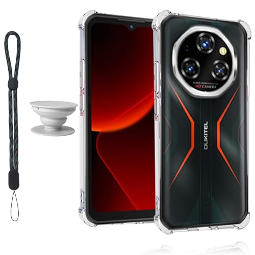 Oukitel WP55 Ultra/WP55 Pro/WP55 �p �P�[�X �N���A TPU �ϏՌ� �ی�J�o�[ �X�}�[�g�t�H���P�[�X SpinoArmor ���������x ���ς��ɂ��� �w��h�~ �Ռ� �z�� �C�菝�h�~ �ϏՌ� �������� �g�уX�g���b�v ����
