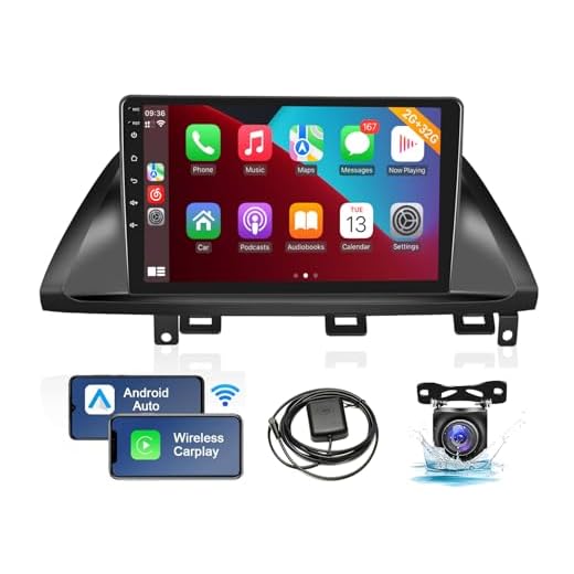 Leadfan Rádio estéreo automotivo para Honda Odyssey 2005 2006 2007 2008 2009 2010 com Apple Carplay Android Auto, rádio com tela sensível ao toque de 10,1 polegadas, WiFi GPS Navi Bluetooth USB FM SWC