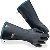 DEYAN BBQ Gloves, 932°F Heat Resistant Oven Gloves, Kitchen Silicone Oven Mitts for Cooking, Barbecu
