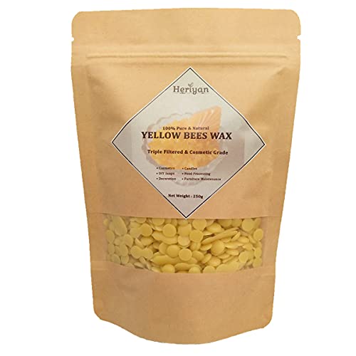 Image of Beeswax Pellets Food Grade Pure Natural Cosmetics Materials for DIY Candles Lipbalm Soaps (100g)