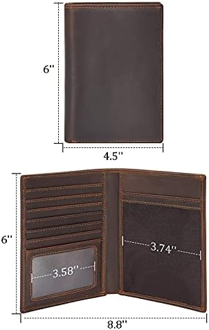 Polare Luxury RFID Blocking Leather Passport Holder Travel Wallet For Men and Women (Dark Brown) 6 Polare Luxury RFID Blocking Leather Passport Holder Travel Wallet For Men and Women (Dark Brown)