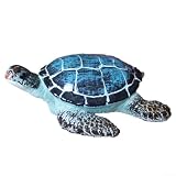Todikaper Figura de Tortuga Marina de Resina Hecha a Mano para decoración Costera, Acento de terrario Adorno de Escritorio decoración Inspirada en la Naturaleza