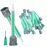 Mixing Nozzles Adhesive Cartridges Tip for 50ml Resin Mixer Adhesive Applicatior 16-Element, 3.6in, 1:1 & 2:1 ratios(20 pieces)